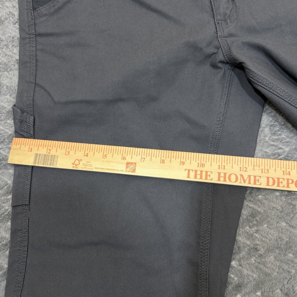 Milwaukee Work Pants Mens 36x30 Canvas FreeFlex Workwear Gray Utility Pockets - Picture 9 of 13